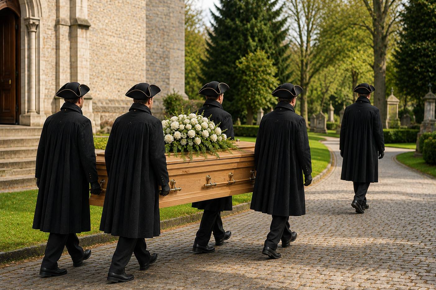 Wir werden unterst&uuml;tzt durch unsere eigenen Sargtr&auml;ger